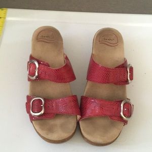 DANSKO “Sophie” sandal: bright pink, size 37, EUC